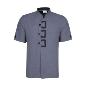 Grijze Koksjas Modern Fit – Twill Stof