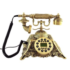 Klassieke messing vintage telefoon