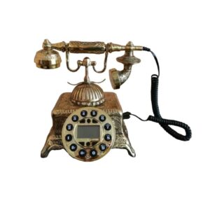 Klassieke Messing Vintage Telefoon – Decoratief