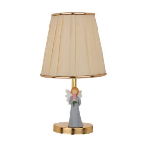 Decoratieve Artistieke Tafellamp met een Beeldhouwwerk Engel Beeldje