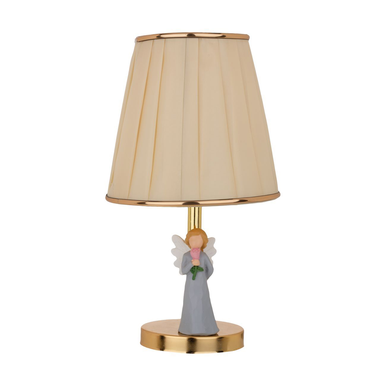 Decoratieve Artistieke Tafellamp met een Beeldhouwwerk Engel Beeldje