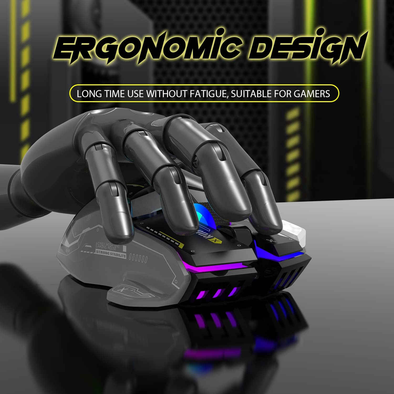 Dual-mode gaming muis (Draadloos & Bedraad)