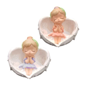 Set van 2 Witte Engel Beeldjes