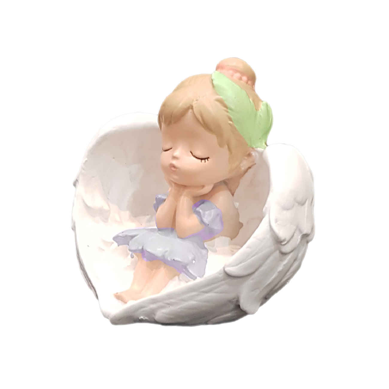 Set van 2 Witte Engel Beeldjes