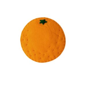 Vilt Onderzetter met Fruitontwerp – Inclusief Hele Sinaasappel Vorm, Geschikt voor Cadeausets, (6x)