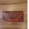 Hand-Stitched Leather Wallet – Vintage Patterned Bifold for Men & Women (3)