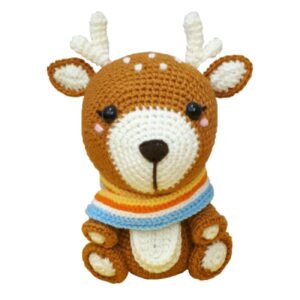 Handgemaakte Gebreide Hert Pop – Amigurumi