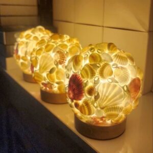 Handgemaakte Schelp Touch Lamp en Nachtlamp