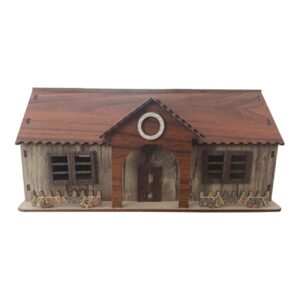 Decoratieve Houten Tissue Box in Charmant Cottage-Stijl Ontwerp