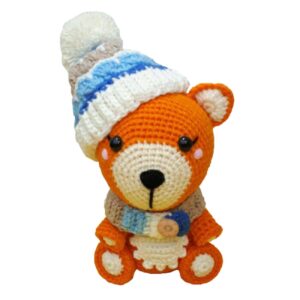 Handgemaakte Gebreide Vos Pop – Amigurumi