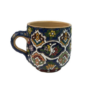 Handgemaakte Minakari Mok – Navy Blauw