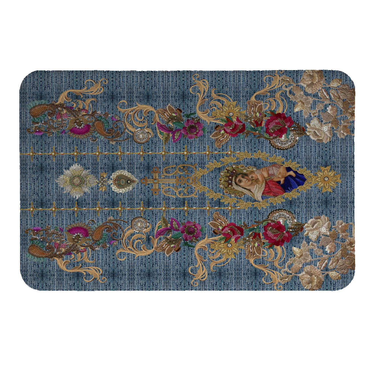 Fluwelen Placemats Khatoon Ontwerp (Set van 4)