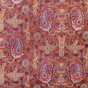 Authentieke Termeh Stof – Oud Achaemenidisch & Farvahar Erfgoedpatroon