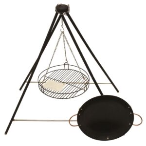 Koohman Draagbare Grill, Wok en Stand Set – Model 4POD GRILLWOK
