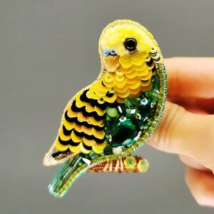 Liefdesvogels Broche – Geïnspireerd Door de Natuur