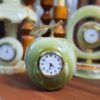 Marble Stone Desk Clock - Apple Shape (1)
