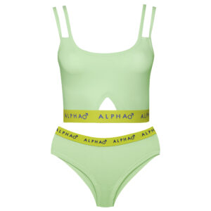 Beugelvrije Koza Sport-BH en Short Set – Lichtgroen