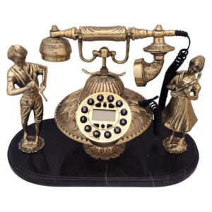 Oude Wereld Charme Klassieke Messing Telefoon – Muzikant Model