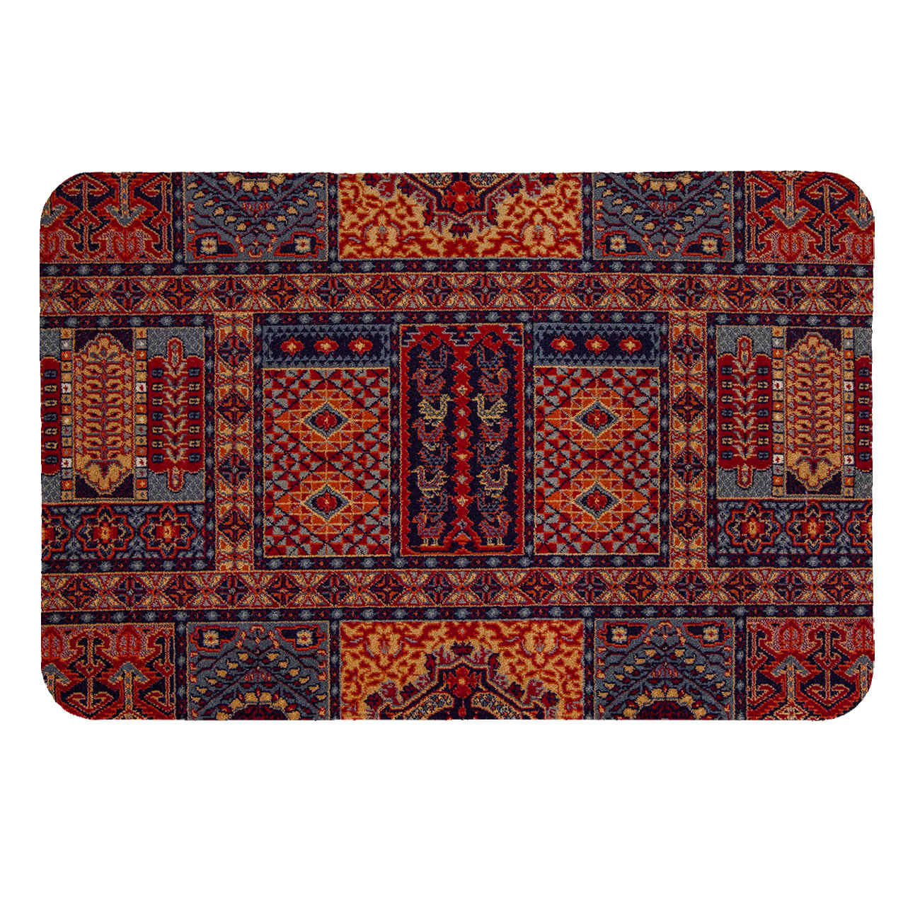 Herbruikbare Eettafel Placemat – Hittebestendig & Wasbaar met Tapijtontwerp (4x)