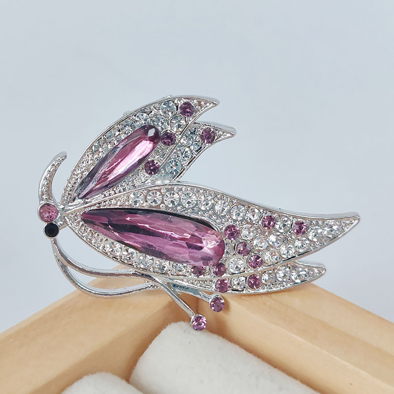 Romantische Vlinderbroche – Cadeau voor Haar – Roze RVS