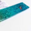 Sea-Inspired Resin Bookmark – Unique Gift for Book Lovers with Real Sand & Shells (2)