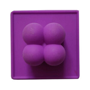 Paarse Siliconen Kaarsenmal – Rubik Design