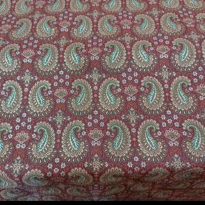 Premium Zijden Termeh Stof – Bordeaux Pauw Design