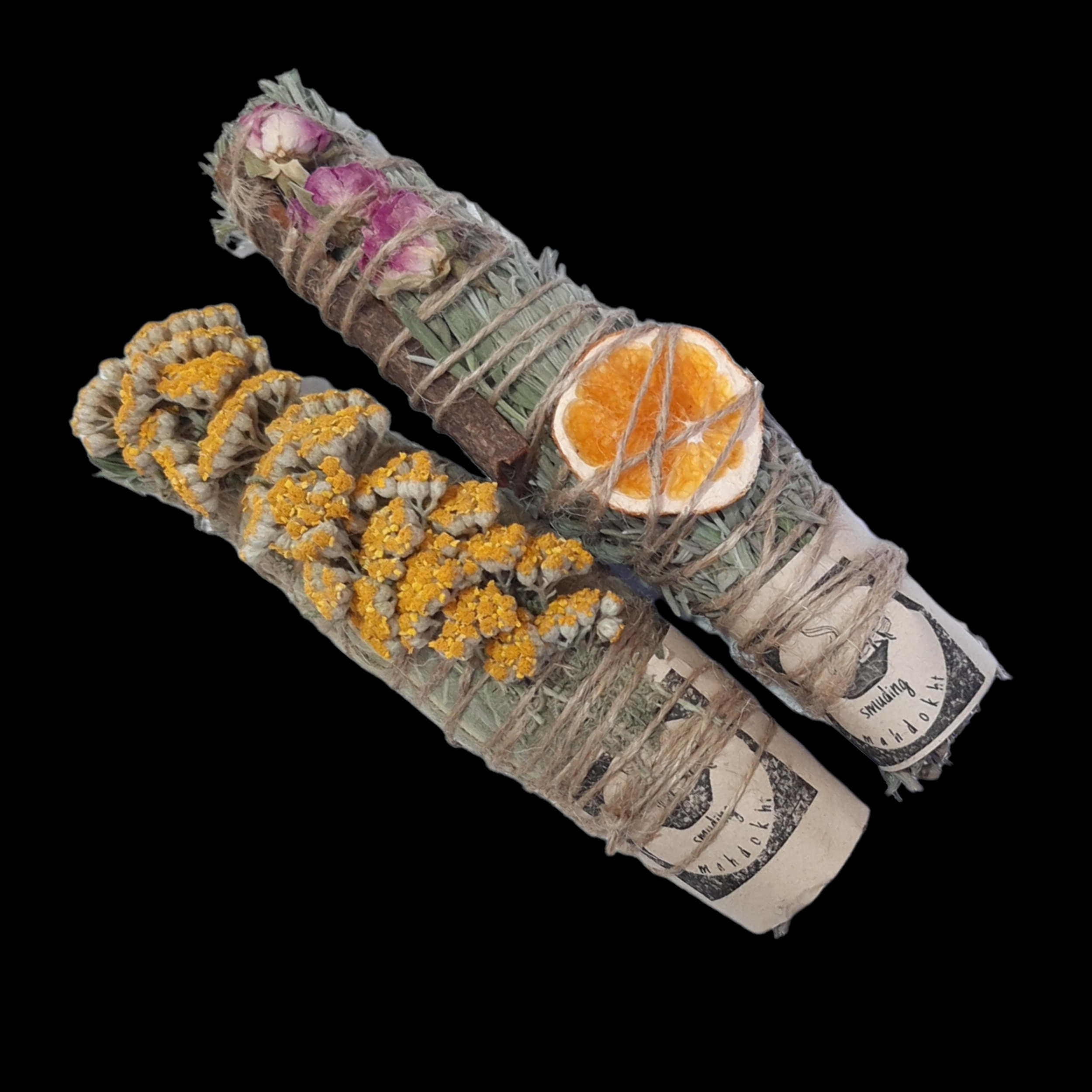 Kalmerende Smudge met Lavendel en Toorts – Geschikt voor Nacht Rituelen (Set van 2)
