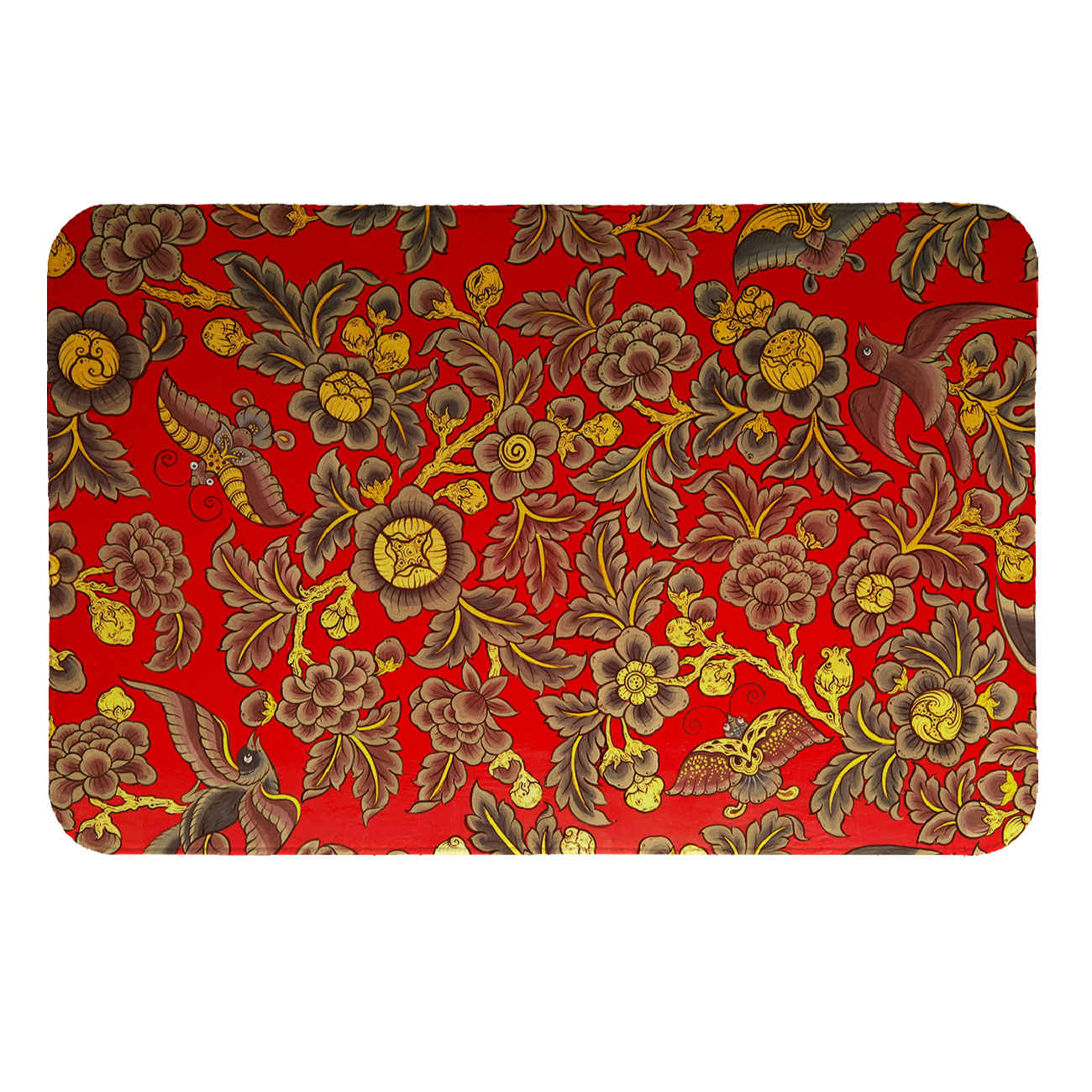 Stijlvolle Placemat – Hittebestendig & Bescherm Je Tafel met Bloemontwerp (4x)