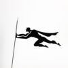 Superman Metal Bookend – Black Novelty Hero Decor for Shelves