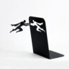 Superman Metal Bookend – Black Novelty Hero Decor for Shelves (3)