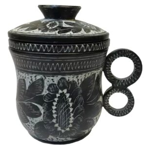 Thee Infuser Drie-Delig Handgemaakt Natuursteen voor Kruiden en Losse Thee