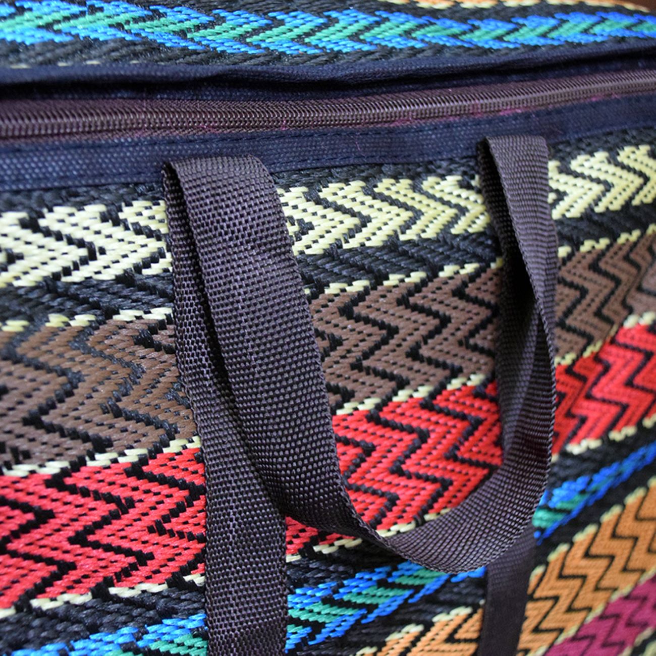 Jajim-Stijl Stoffen Opbergdoos – Gestreept