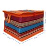 Traditional Jajim-Style Fabric Storage Box (2)