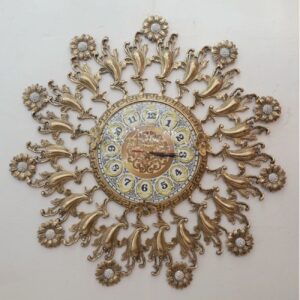 Vintage Geïnspireerde Messing Wandklok – Voegt een Vleugje Erfgoed toe aan Elke Ruimte