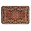 Washable Placemat – Table Mat for Everyday Meals & Party Set of 6 with Carpet Design (4x)