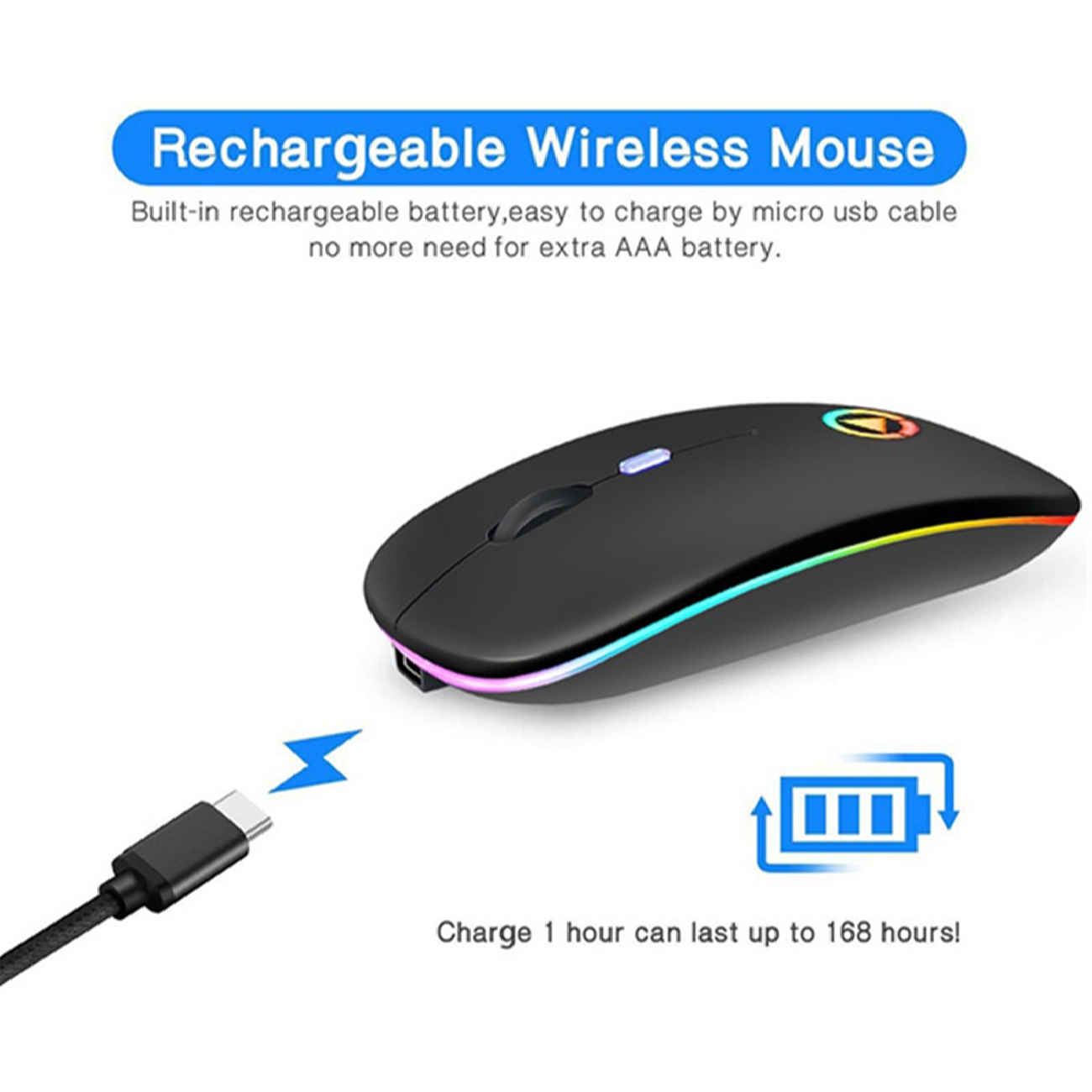 Draadloze Logitech Gaming Muis RGB