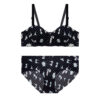 Women’s Balconette Padded Bra and Thong Set – Half Push-Up, Laser-Cut, B Cup (2)