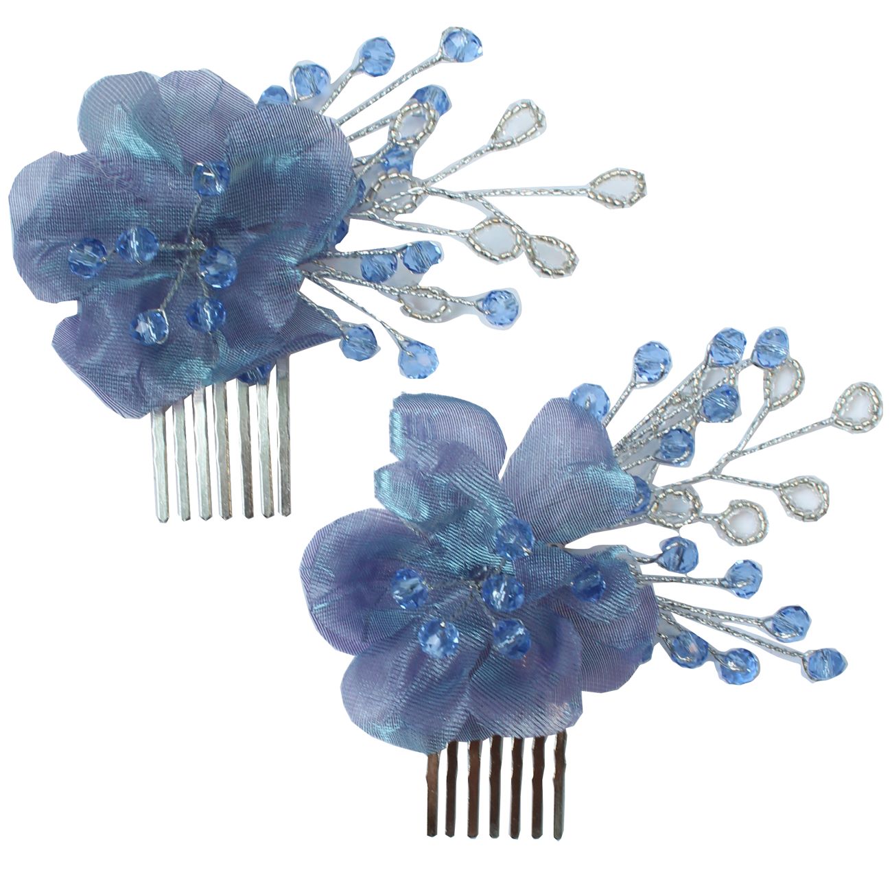 Dames Haar Kam Clip – Elegante Bloem Stijl, 2 Stuks