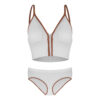 Women’s Workout Bra and Panty Set – Model 36048 in White