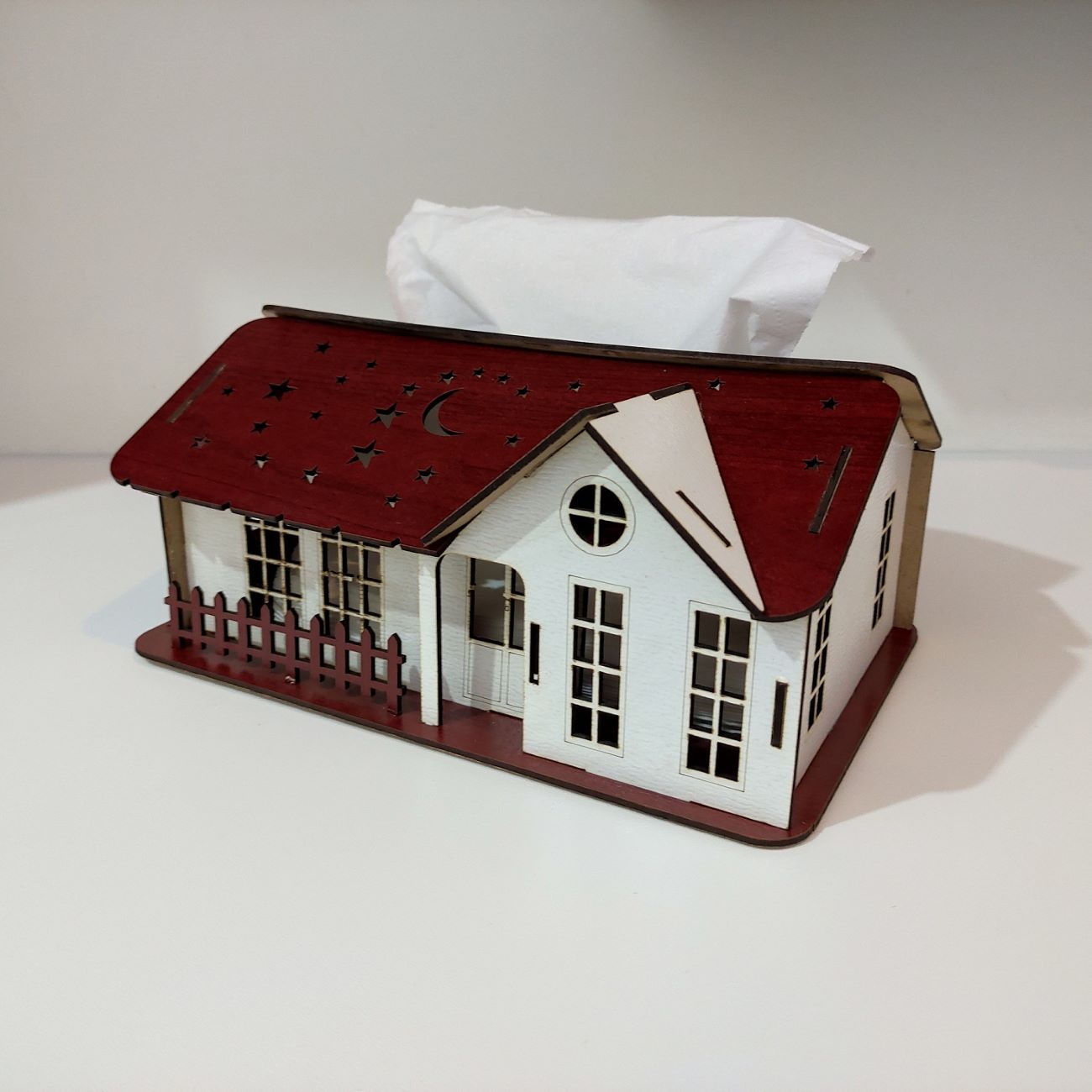 Creatieve Houten Tissue Omslag – Huisstijl Ontwerp