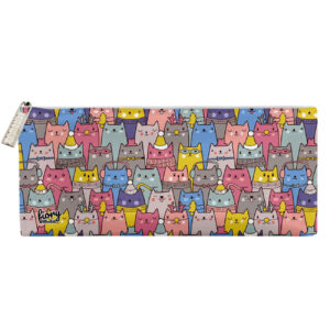 Mr Rad Kat Etui – Compact met Rits – Diverse Kleuren