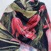 Black Scarf With Red Flower – Lightweight, Stylish & Suitable for All Season (1)