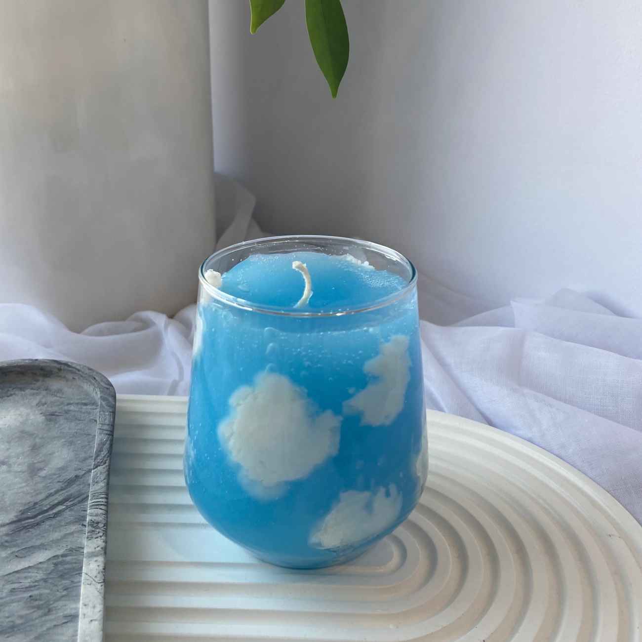 Blauwe Lucht Pot Kaars – Verfrissende Bries