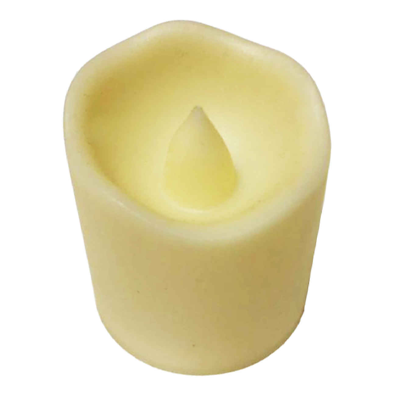 Briljante Kerze LED Cilinder Kaars – Wit