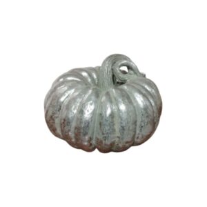 Klassiek zilveren pompoen ornament