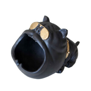 Novelty Honden Asbak – Zwarte Steen