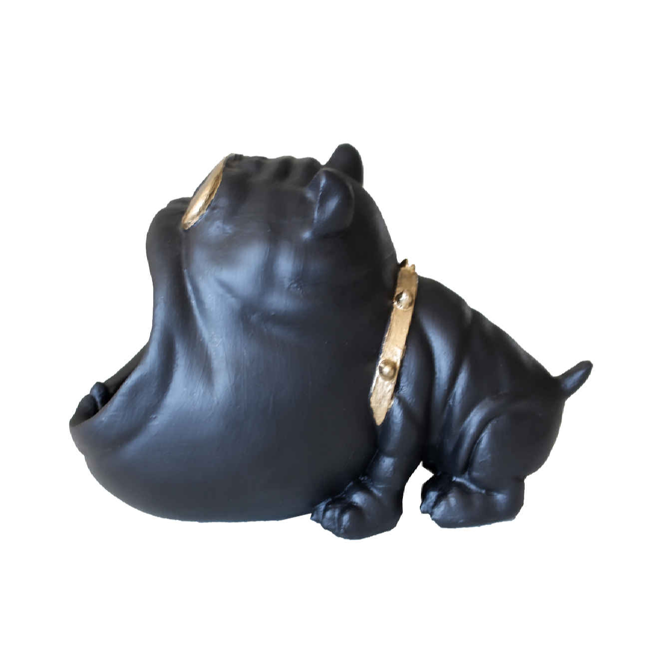 Novelty Honden Asbak – Zwarte Steen
