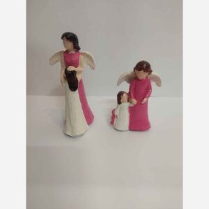 Dochter Beeldje – Sentimenteel Beeldhouwwerk (Set van 2)