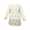 Elegant Cream Manto with Stunning Rhombus Design (1)